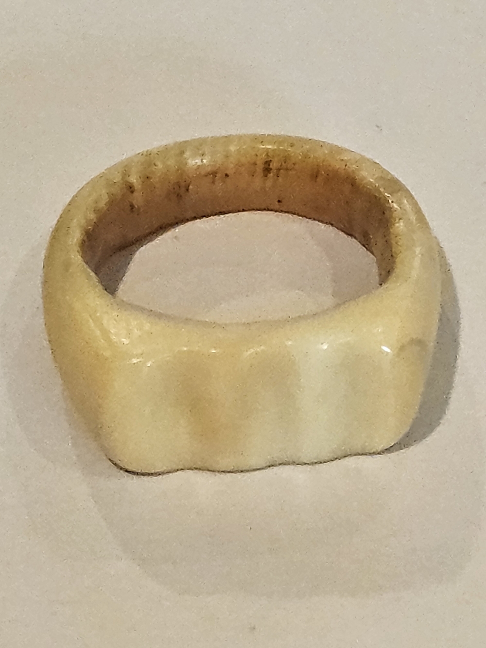 Vintage 1950's Carved Bovine Ring
